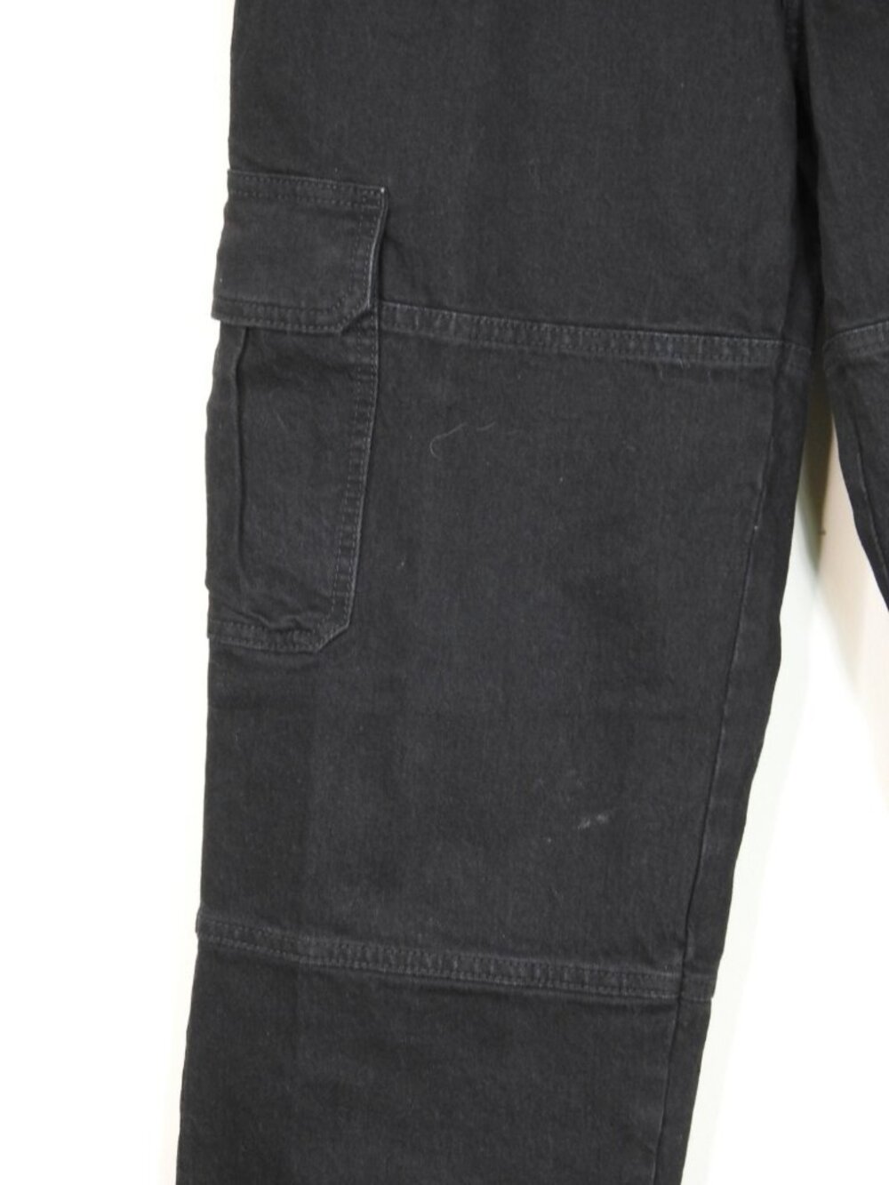 Universal Thread Black Cargo Jeans High Rise Straight Leg Womens Size 8R Y2K - Picture 4 of 9
